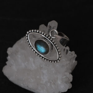 Pendentif en argent avec labradorite